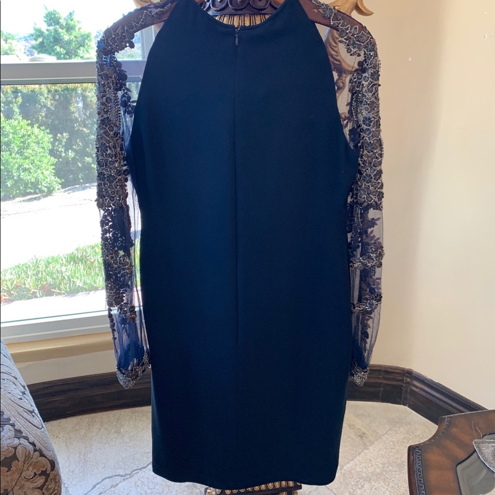 Blue Long Sleeve Dress